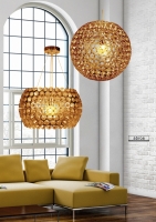 Salon w&nbsp;stylu glamour z&nbsp;lampą ABROS firmy Candellux
