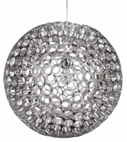 Salon w stylu glamour z lampą ABROS firmy Candellux