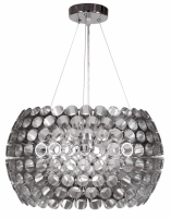 Salon w stylu glamour z lampą ABROS firmy Candellux