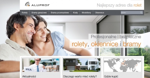 Nowa strona Aluprof: rolety.aluprof.eu