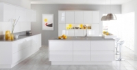 Kuchnia z&nbsp;blatami Noble Concrete Grey  Fot.: Technistone