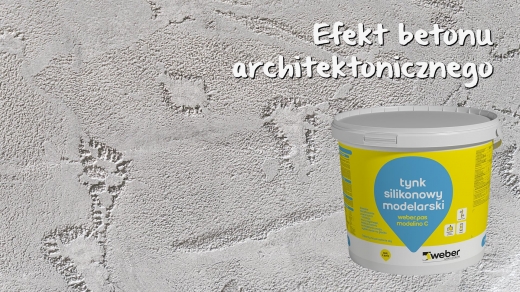 Betonowa ewolucja z&nbsp;modelarskim tynkiem weber.pas modelino C
